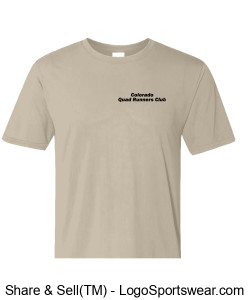 CQR Gildan Adult DryBlend 50/50 Short Sleeve T-Shirt Printed - Sand Design Zoom