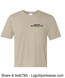 CQR Gildan Dryblend 50/50 Short Sleeve Shirt - Ash Design Zoom