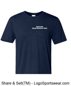 CQR Gildan 50/50 Blend T-Shirt Printed - Navy Design Zoom