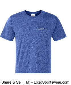 CQR Gildan Adult DryBlend 50/50 Short Sleeve T-Shirt Printed - Heather Sport Royal Design Zoom